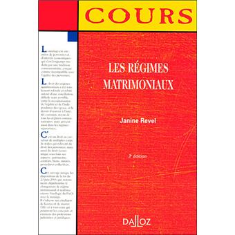 Régimes matrimoniaux