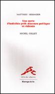 Une sorte d'indicicible petit discours poétique et ridicule - 1