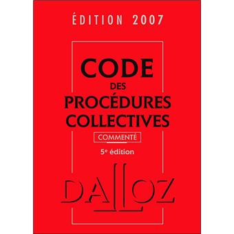 Code des procédures collectives commenté