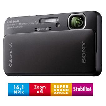 SONY ソニー Cyber-shot DSC-TX10 (？) ブラック Sony Cyber-shot DSC-TX10 Noir (Etanche -5m et Photo 3D) - Appareil