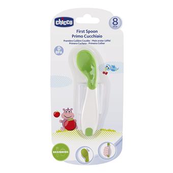 Chicco Cuillere Coudee Ma Premiere Cuillere Vert Pomme 8 Mois Produits Bebes Fnac
