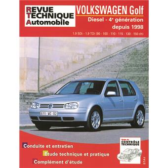 Revue technique automobile 622.2 Golf IV Diesel SDI TDI 90 à 150 CV 98/03