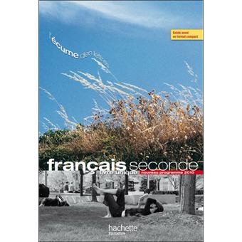 L'écume des lettres - Livre unique de Français 2de - Livre élève grand format