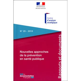 Nouvelles approches de la prevention en sante publique n°25 2010 - 1