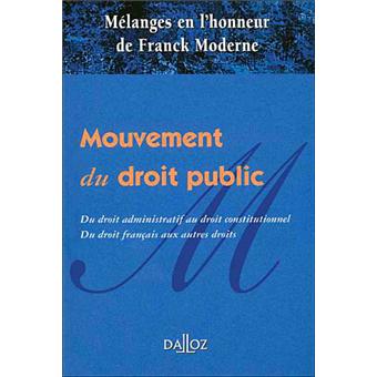 Mélanges Franck Moderne