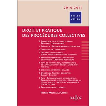 Droit et pratique des procédures collectives 2010-2011