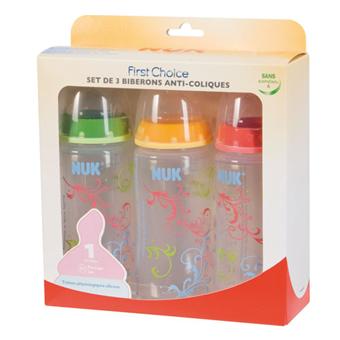 NUK First Choice Tettarelle Anticoliche In Silicone – 0+ Mesi, Confezione Da 2, Piccole, Per Biberon First Choice, Prodotte In Germania