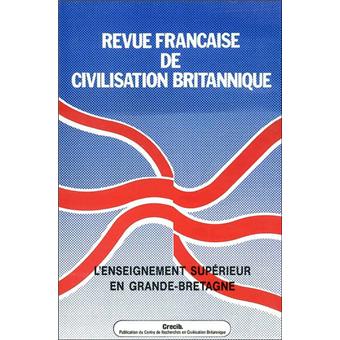 Revue francaise de civilisation britannique, vol. x (3)/nov. 1999. l'
