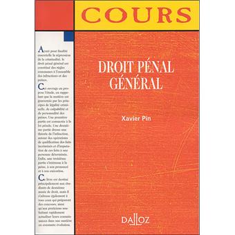 Droit pénal général