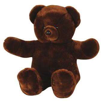 ours peluche marron