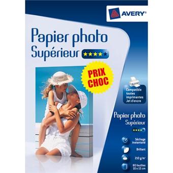 Papier imprimante Avery Papier Photo Supérieur - Brillant - Papier  d'impression - Achat & prix