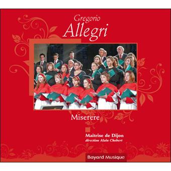 Miserere Gregorio Allegri CD album Achat & prix fnac