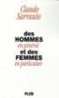 Hommes en general et des femmes en particulier