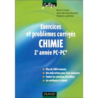 Chimie exercices et problèmes 2ème année PC PC* - 1