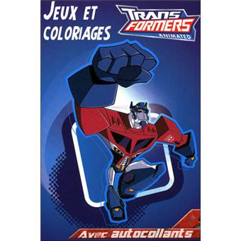 Jeux Et Colors Transformers Jeux Et Coloriages Avec Autocollants