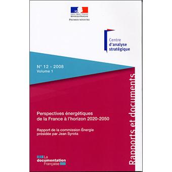 Perspectives énergétiques de la France à l'horizon 2020-2050