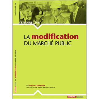 La modification du marché public