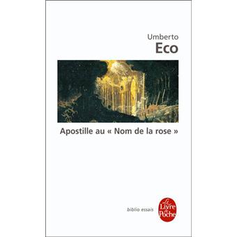 Apostille au Nom de la Rose - Poche - Umberto Eco - Achat Livre | fnac