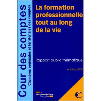 La formation professionnelle tout au long de la vie