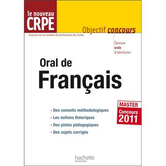 Epreuve orale de français CRPE 2011