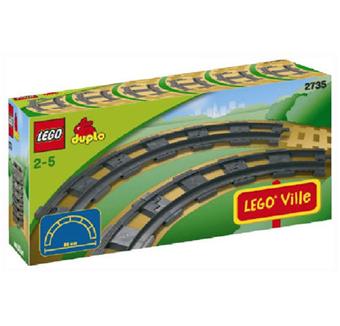 LEGO® DUPLO® 2735 6 rails courbes - Lego - Achat & prix
