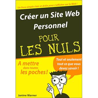 Créer un site web personnel pour les nuls en poche  Poche  Janine