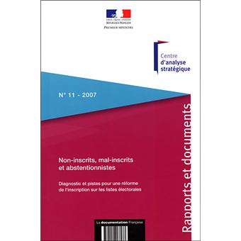 Non-inscrits, mal-inscrits et abstentionnistes