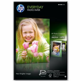 Papier photo imprimante HP Everyday - Brillant - Papier d'impression
