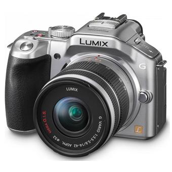 Panasonic Lumix DMC-G5 Argent + Obj. Lumix G Vario MEGA O.I.S. 14
