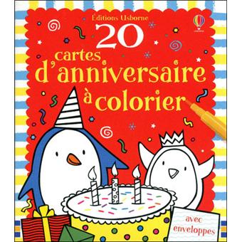 Cartes D Anniversaire A Colorier Cartonne Stella Baggott Achat Livre Fnac