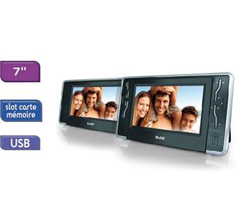 Logicom D-Jix PVS 702-60L TWIN - Lecteur DVD - portable -écran: 7" - Lecteur  DVD portable - Achat & prix | fnac
