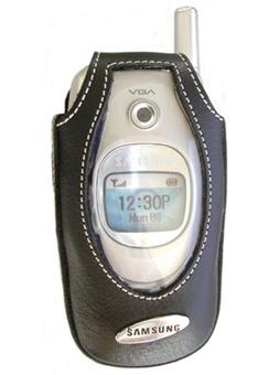 Samsung étui cuir noir pour SGH-E600 - 1