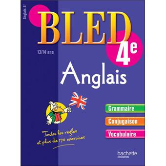 Cahier Bled Anglais 4e - 