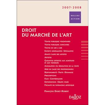 Droit du marché de l'art 2007-2008