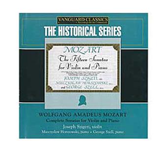 Les Sonates Pour Violon Et Piano Coffret Wolfgang Amadeus Mozart Mieczyslaw Horszowski