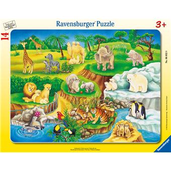 Ravensburger Puzzle Cadre Visite au zoo 14 pièces - Puzzle - Achat