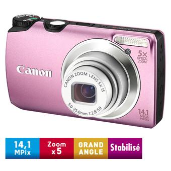 Canon PowerShot A3200 IS Rose - Appareil photo compact - Achat