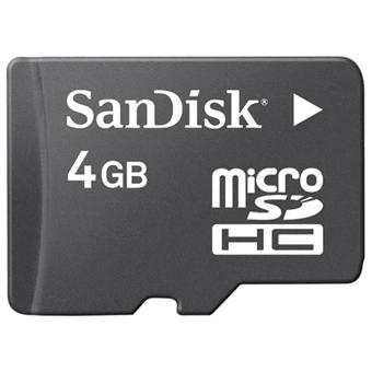Sandisk Carte mémoire microSDHC - 4 Go