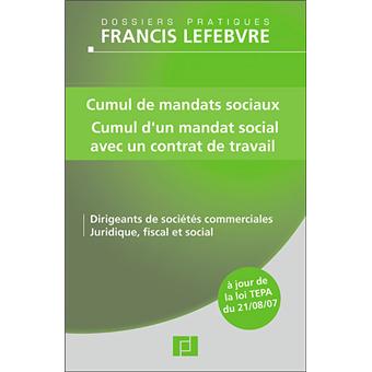 Mandat Social Et Contrat De Travail