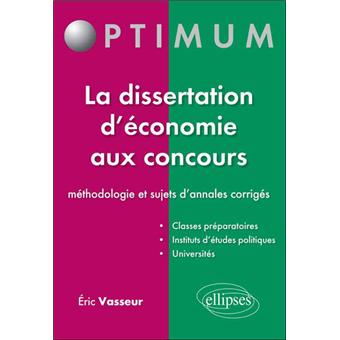 Dissertation corrig economie