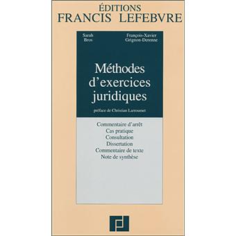 Méthodes d'exercices juridiques