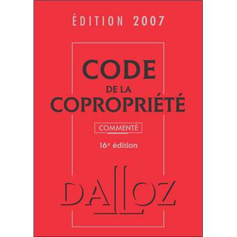 Code de la copropriété 2007 commenté