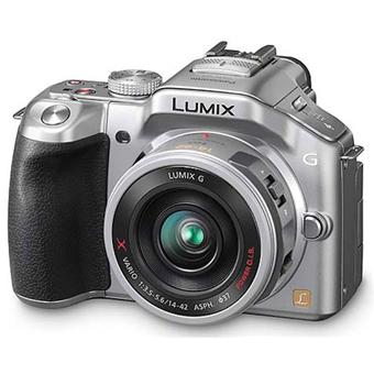 Panasonic Lumix DMC-G5X Argent + Obj. Lumix G Vario OIS PowerZoom 14 - 42 mm f/ 3.5 - 5.6 ASPH.