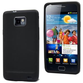 Muvit Coque silicone pour Samsung Galaxy S II - Noire - 1