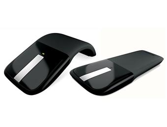 Microsoft Arc Touch Mouse - Souris - droitiers et gauchers - optique - 2  boutons - sans fil - 2.4 GHz - récepteur sans fil USB - noir - Souris -  Achat & prix