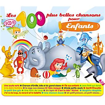 Les 100 plus belles chansons pour enfants Coffret : CD album en