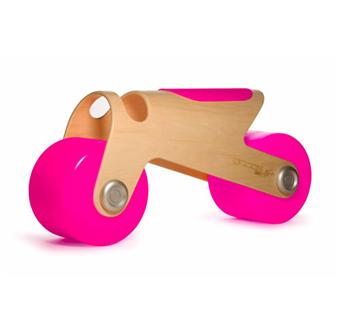 porteur moto rose