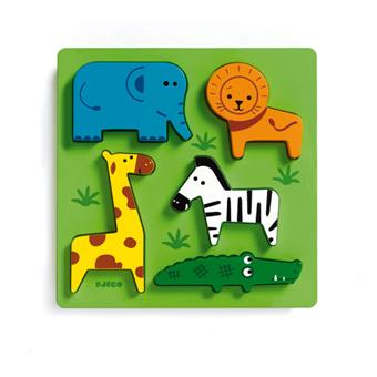 Puzzle en bois animaux - Djeco