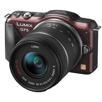 Panasonic Lumix DMC-GF5K Chocolat + Obj. Lumix G Vario MEGA O.I.S. 14 - 42 mm f/3.5 - 5.6 ASPH