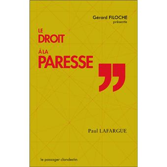 Le Droit à La Paresse – P. Lafargue – Édition Originale PCM #50 1969 – Maspero (Très Bon état)